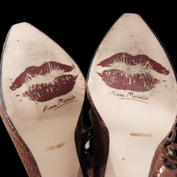 Stiletto Ankle Boots, Size 9 Boots, Vintage Boots, Peep Toe Lace-Up Ankle Boot - Picture 9 of 9